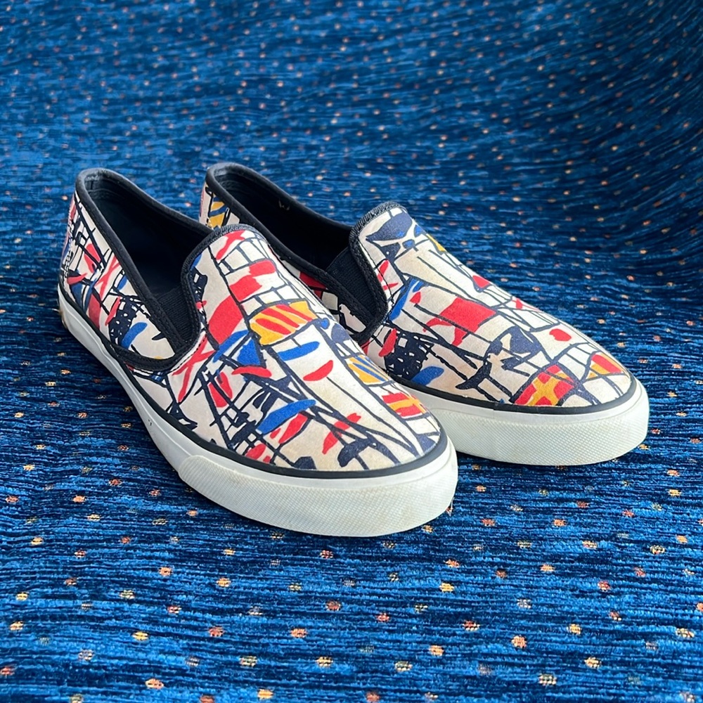 Sperry Top-Sider, flag design, women’s size 8